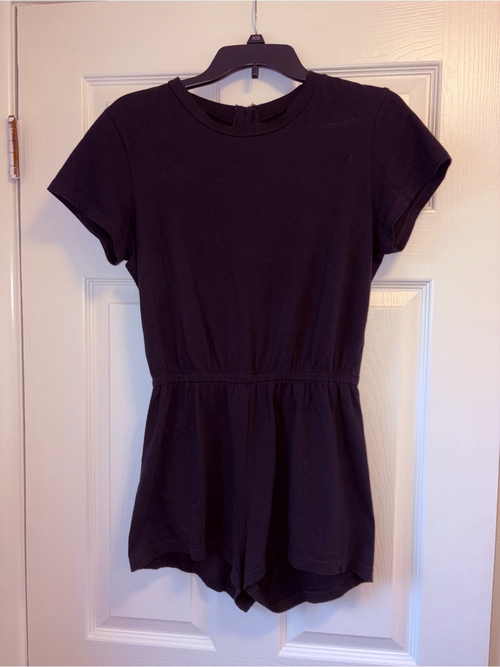 American Apparel Black Short Sleeve Crew Tee romper size medium